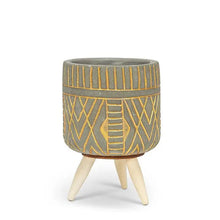 Load image into Gallery viewer, Small Angle Lined Tripod Planter