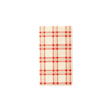 Load image into Gallery viewer, Red Plaid Paper Guest Napkins