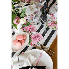 Load image into Gallery viewer, Table Runner - Black and White Classic Stripe