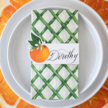 Load image into Gallery viewer, Guest Towels - Green Lattice
