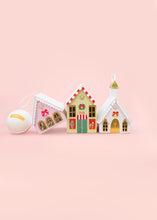Load image into Gallery viewer, Musee Bath Christmas Village Pink House Bath Bomb