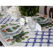Load image into Gallery viewer, Table Runner - Blue Lattice