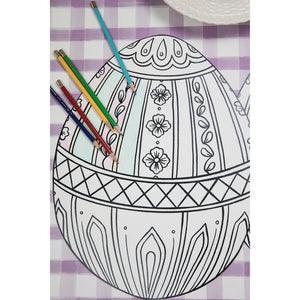 Easter Egg Coloring Placemats - Die Cut