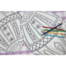 Load image into Gallery viewer, Easter Egg Coloring Placemats - Die Cut