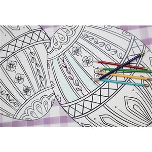 Easter Egg Coloring Placemats - Die Cut