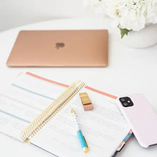 Load image into Gallery viewer, Simply Yours Day Planner - Pink Geometric, undated