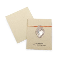Load image into Gallery viewer, Hand Forged Milagro Heart Card