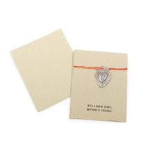 Load image into Gallery viewer, Hand Forged Milagro Heart Card