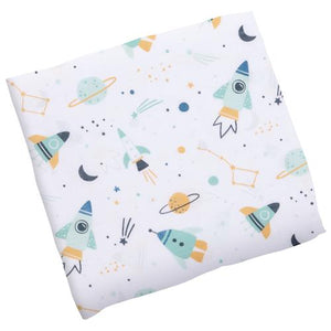 Cotton Muslin Swaddle Blanket - Space