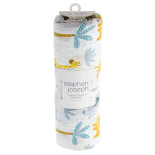 Load image into Gallery viewer, Cotton Muslin Swaddle Blanket - Zoo
