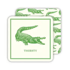 Coasters - Thirsty Green Alligator