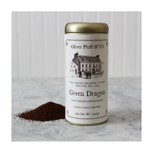Oliver Pluff & Co - Green Dragon Ground Coffee Signature Coffee Tin