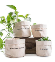 Load image into Gallery viewer, Canvas planter - A Flower For The One I Love