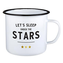 Load image into Gallery viewer, Enamelware Coffee Mug - Let&#39;s Sleep Under the Stars