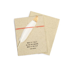 Load image into Gallery viewer, Gold Tipped Feather Card