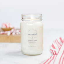 Load image into Gallery viewer, Antique Candle Company - Peppermint Mason Jar Candle, Large