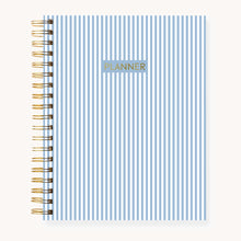 Load image into Gallery viewer, Elyse Breanne Designs Planner - Blue Stripes, undated