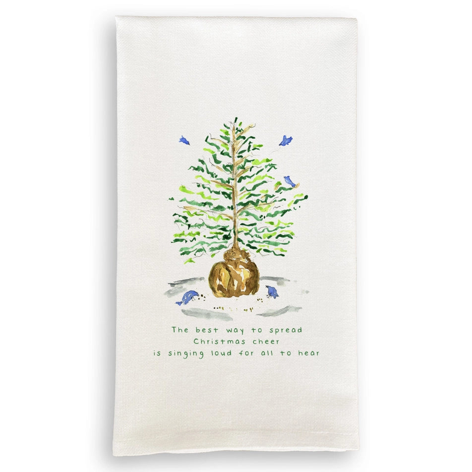 Cotton Tea Towel - The Best Way to Spread Christmas Cheer