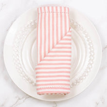 Load image into Gallery viewer, Madison Stripe Napkin - Pink/White