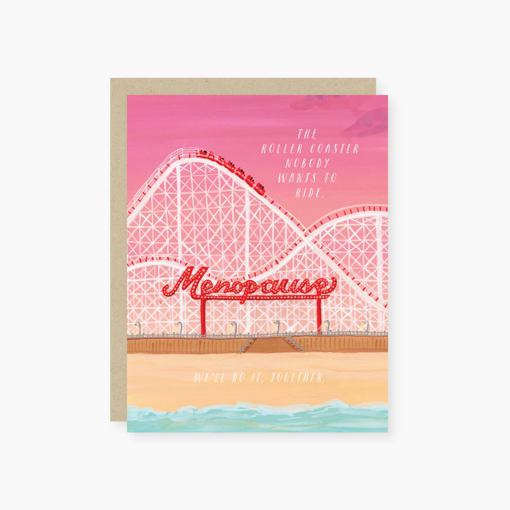 Roller Coaster Menopause Greeting Card