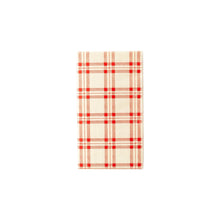 Load image into Gallery viewer, Red Plaid Paper Guest Napkins