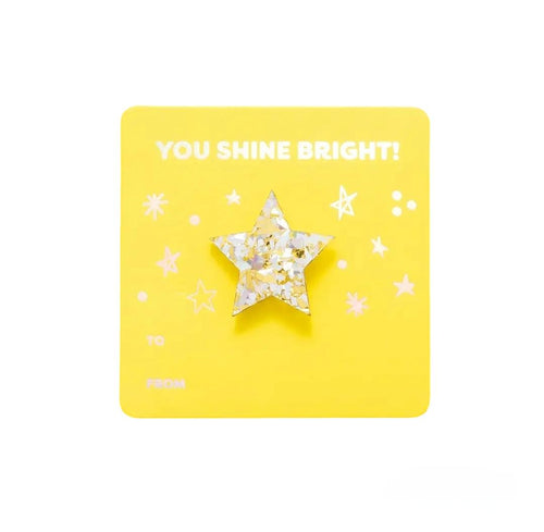 You Shine Bright Star Pin Card