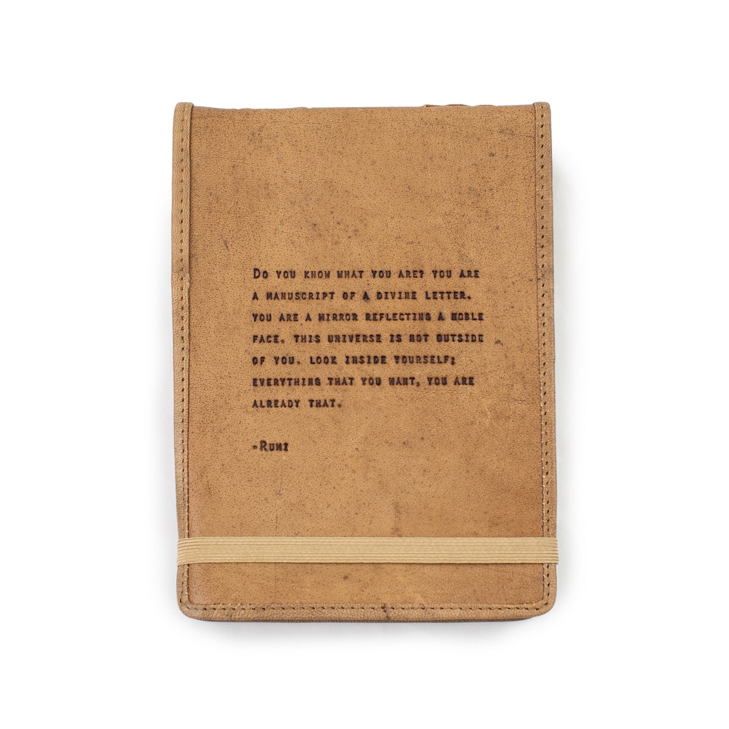 Large Leather Journal - Rumi
