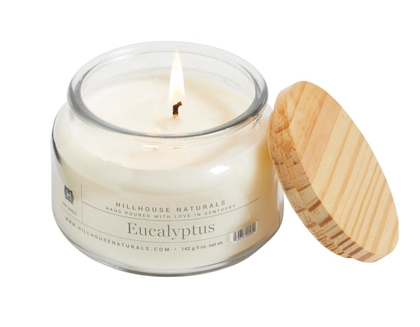 HIllhouse Naturals - Eucalyptus Candle with Wooden Lid