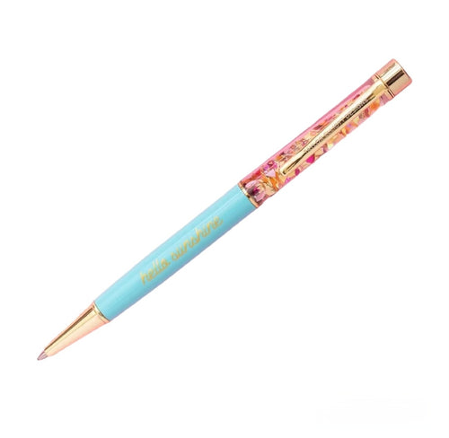Hello Sunshine Blue Confetti Pen