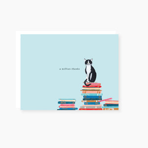Boxed Greeting Card Set - Cats and Stacks A Million Thanks
