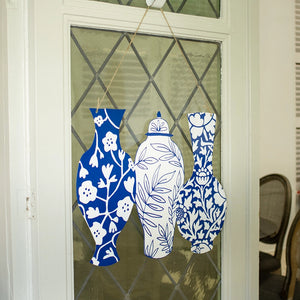 Door Hanger - Chinoiserie Vases