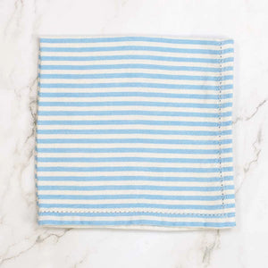 Madison Stripe Napkin - Palace Blue/White