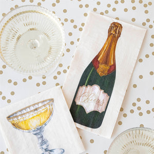 Guest Towels - Champagne Bottle