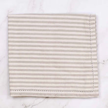 Load image into Gallery viewer, Madison Stripe Napkin - Gray/White
