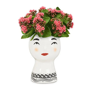 Lady Head Planter / Vase