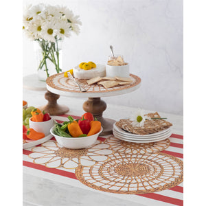 Serving Papers - Rattan Weave