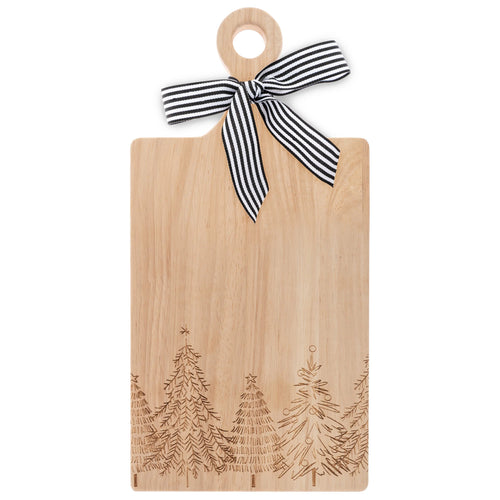 Etched Cutting Board - Christmas Trees