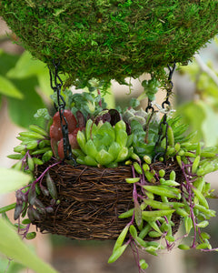 Mossy Hot Air Balloon Birdhouse and Planter