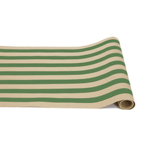 Load image into Gallery viewer, Kraft Green Classic Stripe Table Runner