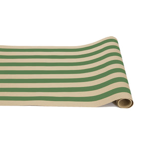 Table Runner - Kraft Green Classic Stripe