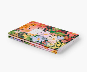 Set of Three Stitched Notebooks - Marguerite