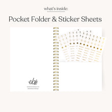 Load image into Gallery viewer, Elyse Breanne Designs Planner - Blue Stripes, undated