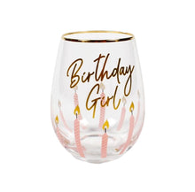 Load image into Gallery viewer, Birthday Girl - Stemless Wine Glass