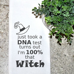 Cotton Tea Towel - 100% That Witch