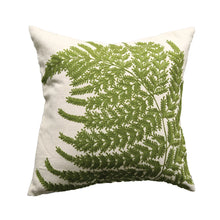 Load image into Gallery viewer, Fern Fronds Embroidered Pillow