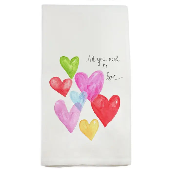 Cotton Tea Towel - All You Need Is Love