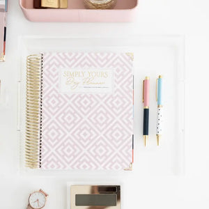Simply Yours Day Planner - Pink Geometric, undated