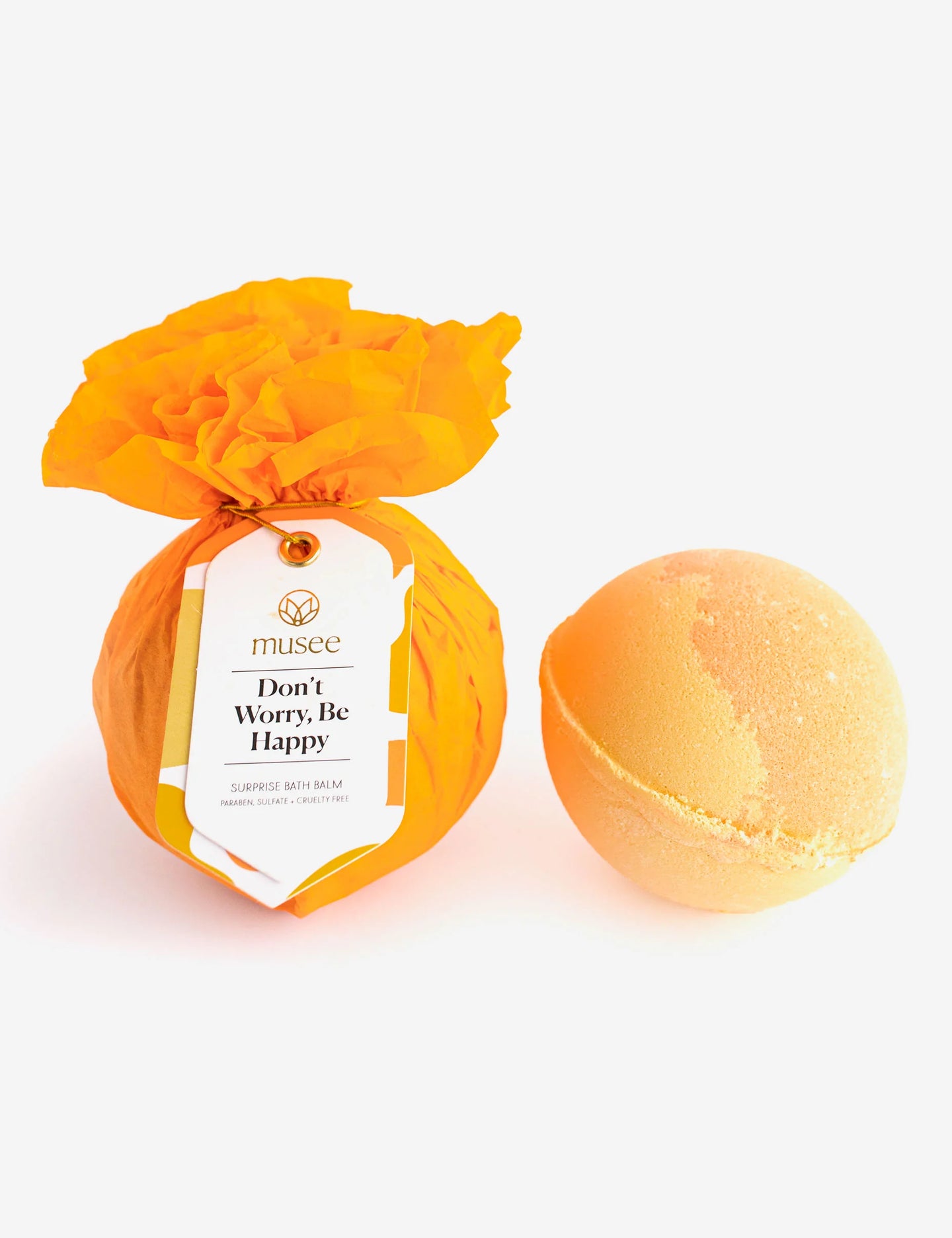 Musee Bath Don t Worry Be Happy Bath Bomb Pink Porch Market