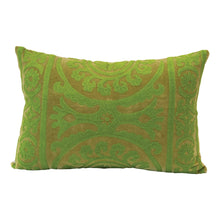 Load image into Gallery viewer, Green Velvet Lumbar Pillow