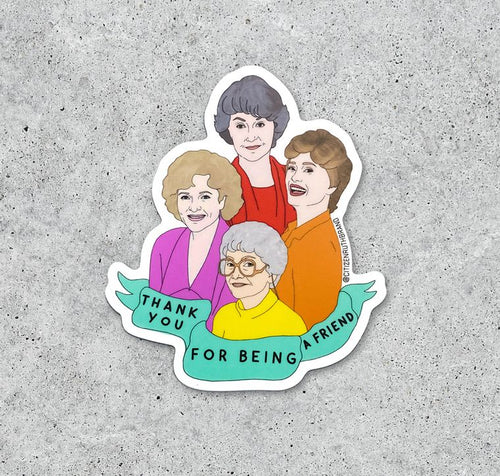 Golden Girls art sticker